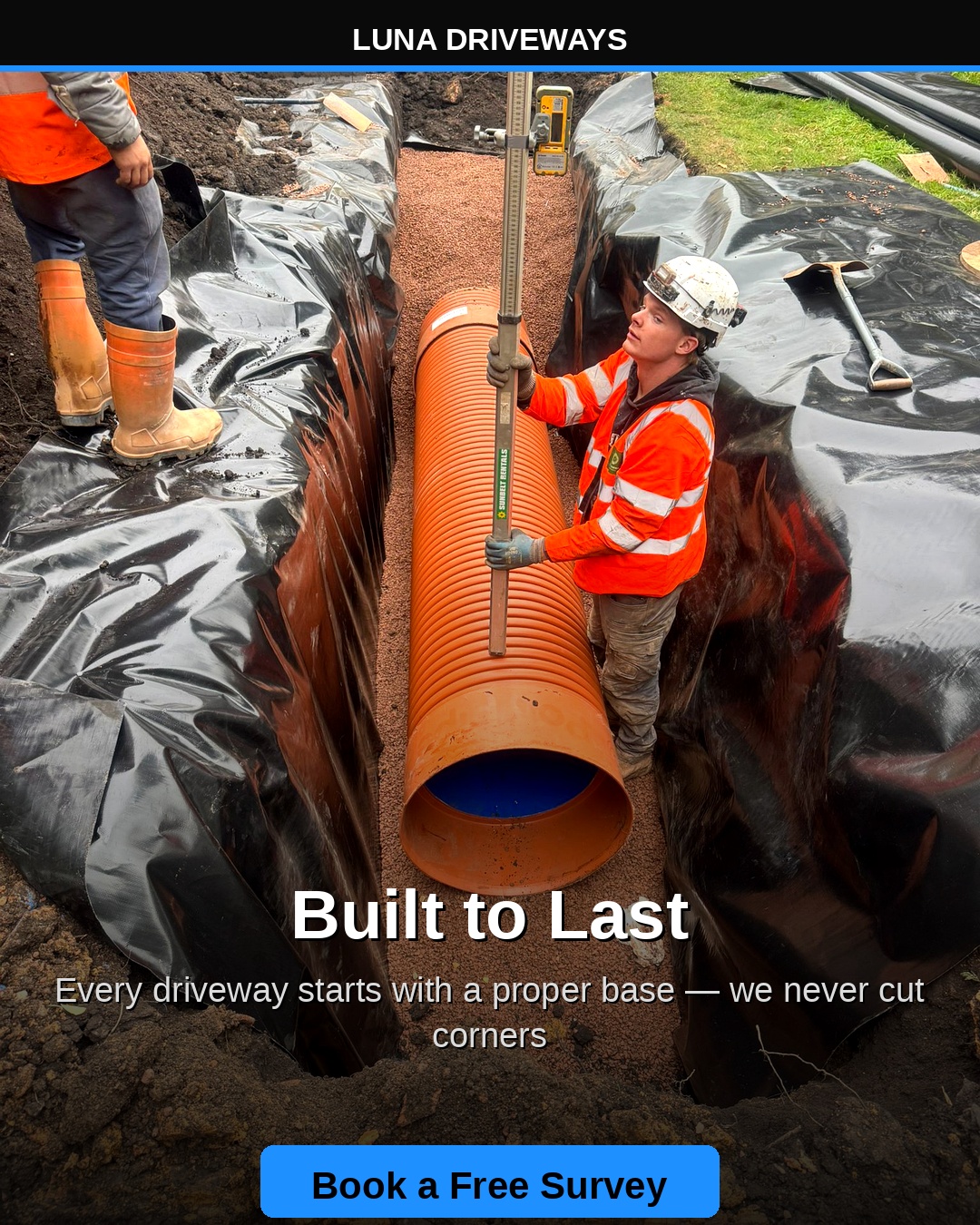 Deep drainage installation