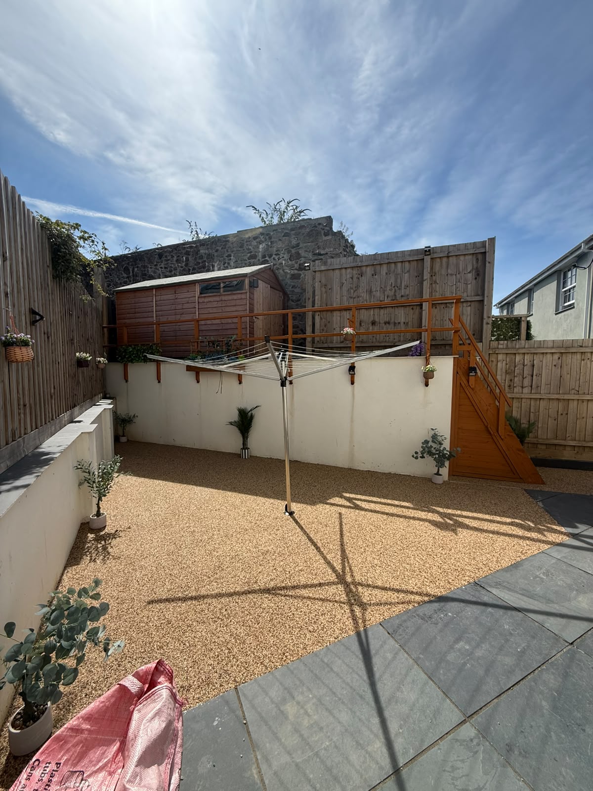 Resin garden and access areas