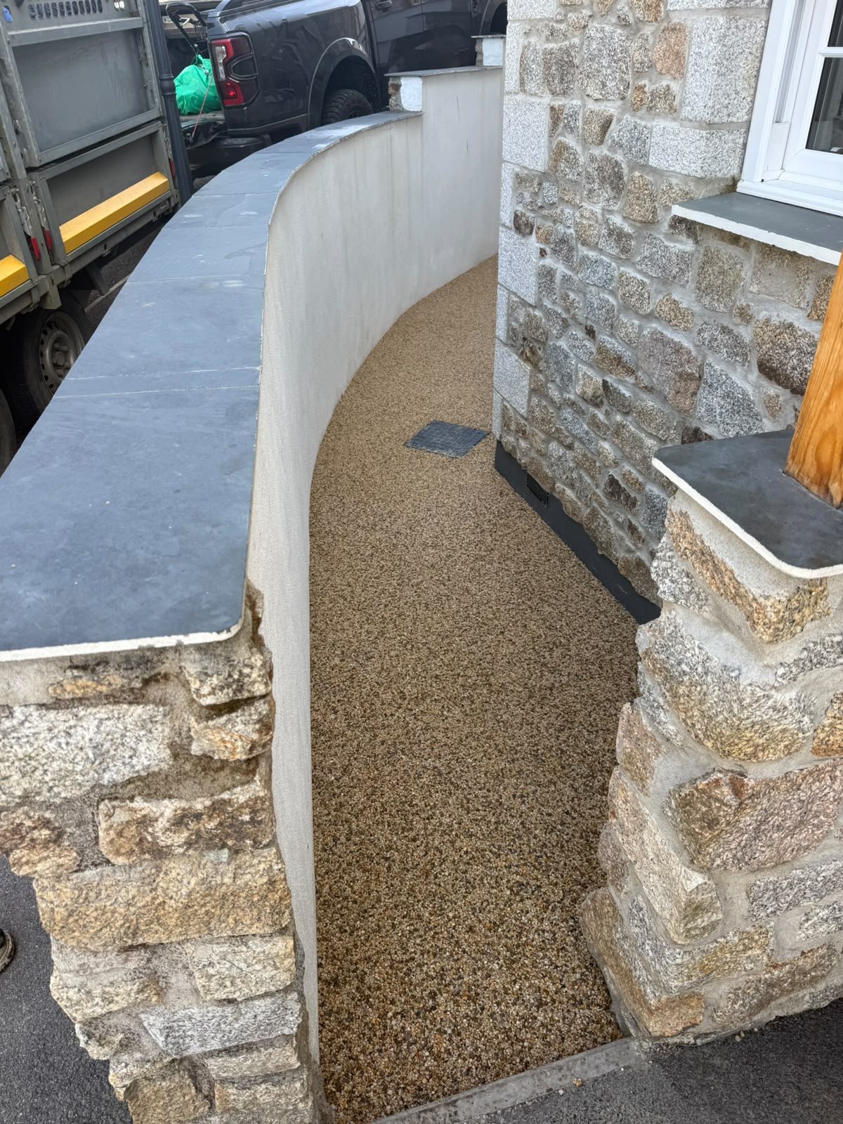 Finished resin path
