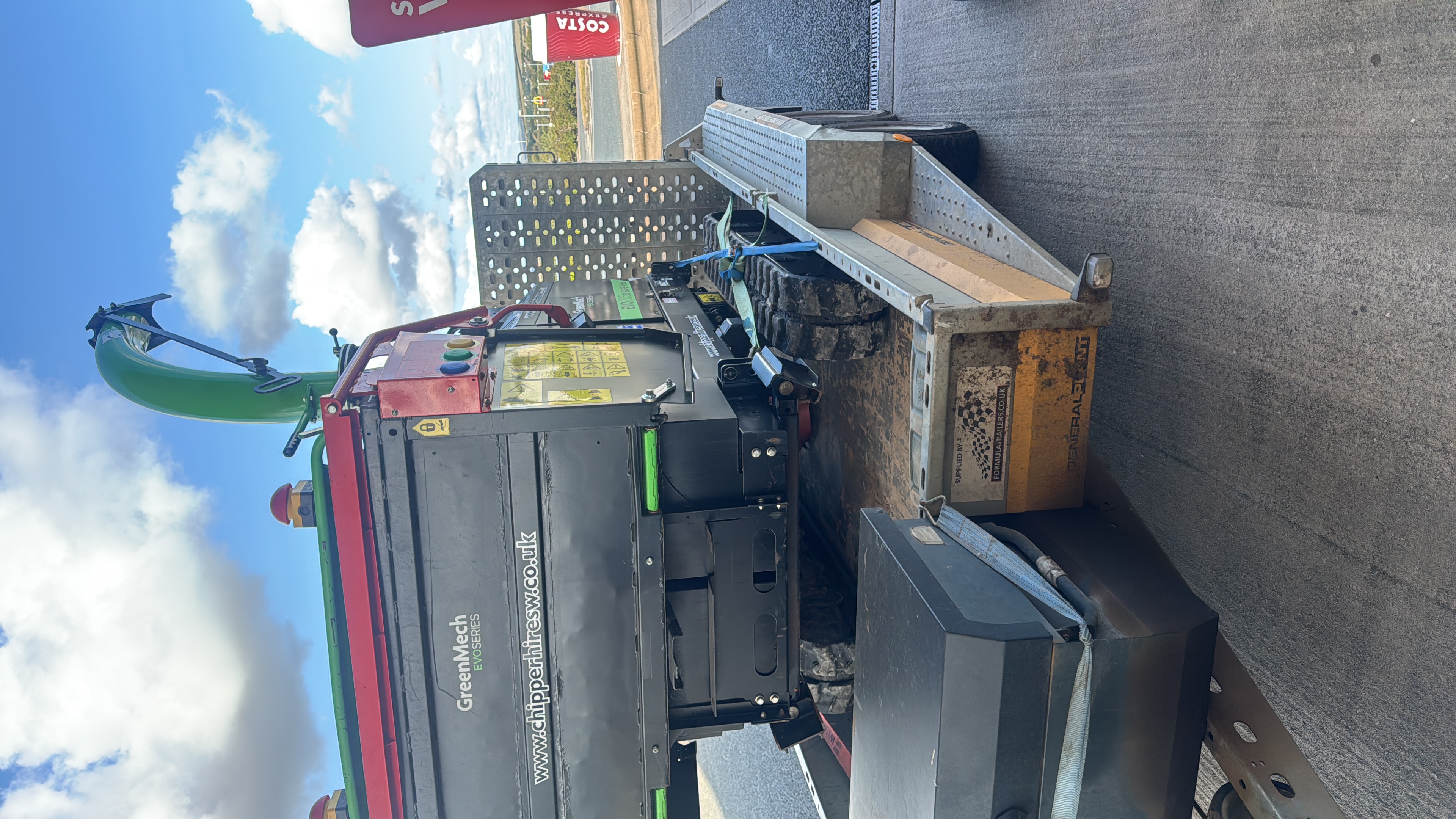 Tracked chipper used by Luna Maintenance